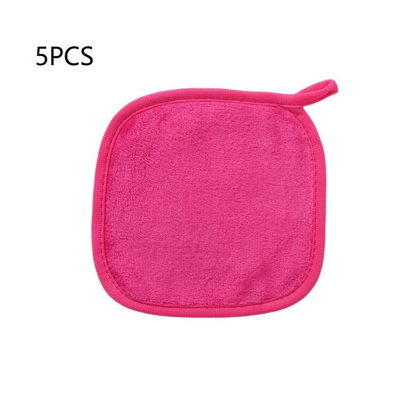 5/7Pcs Microfiber Face Cloths Reusable Flannel Makeup Remover Towel Makeup Towels Face Deep Cleaning Pads Skincare Beauty Tools