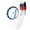 Unisex Watch with Rubber Strap, Water Resistant, Easy To Read, White, for Testing