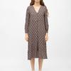 Mid-length V-neck Dress Printed Ravena Woman
