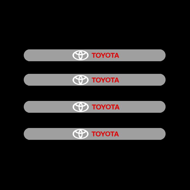 AQN2 Juego de 4 pegatinas transparentes para manijas de coche, pegatinas para puertas de coche, para Toyota Corolla Camry Rav4 Yaris