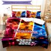3Pcs Custom Name Gta Bedding Set Duvet Cover Closure Includes 1Duvet Cover 2Pillowcases Soft And Comfortable For All Seasons