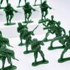 52 шт. 5 см Зеленые Военные Тактические Солдаты Миниатюры - Фигурки Армейских Моделей для Коллекционеров, Диорамных Экспозиций и Военных ZSY
