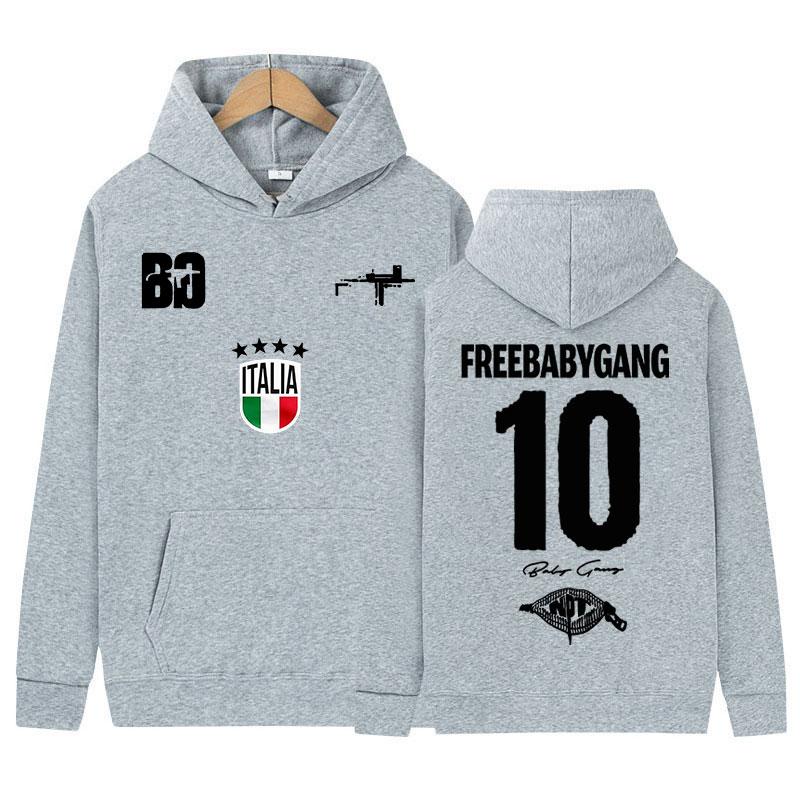 Rapper Baby Gang Tour Album Logo Graphics Hoody Mens Women Clothing Pop Music Sweatshirt Y2K Fashion High Quality Fleece Hoodies