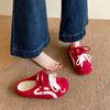 Flat-bottomed Bag Head and Half Slippers for Women's Outer Wear 2025 New Summer One-pedal Heel-free Cool Slippers
