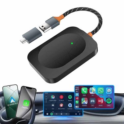 Беспроводной адаптер Android Auto 2-в-1 Бокс Plug&Play Беспроводной