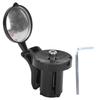 Велосипедное зеркало Жесткий ПВХ Акрил Маленькое Легкое Черное Велосипедные аксессуары для руля велосипеда