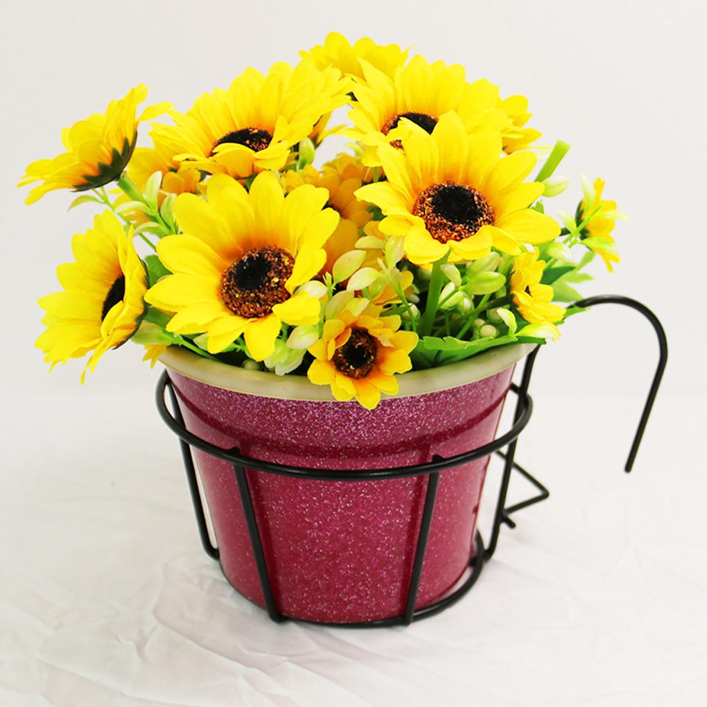 5 шт. Железная стойка для перил для цветов, горшечные растения, подвесная корзина, круглая полка, держатель для балкона, ограждение для помещений и улицы