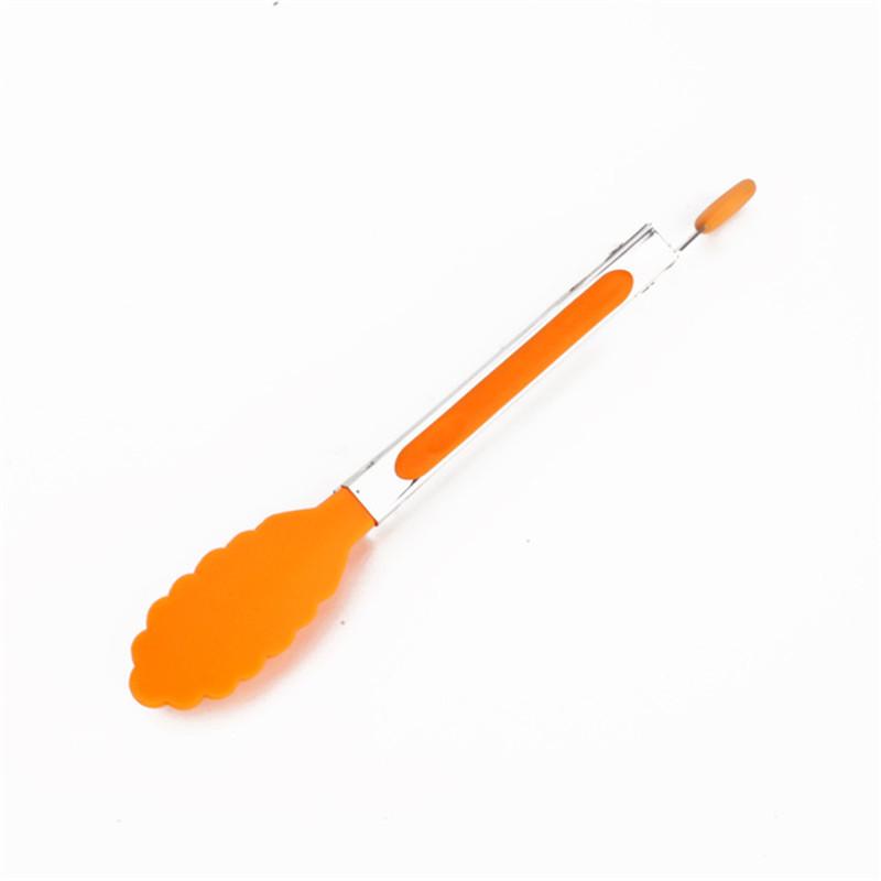 Silicone Food Tong Stainless Steel Kitchen Tongs Silicone Non-slip Cooking Clip Clamp Salad BBQ Tools Grill Kitchen Accessories