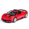 1/32 Scale J50 Alloy Car Model with Sound and Light Four Doors Opened Function Metal Die Cast Vehicles Gift Toys for Children