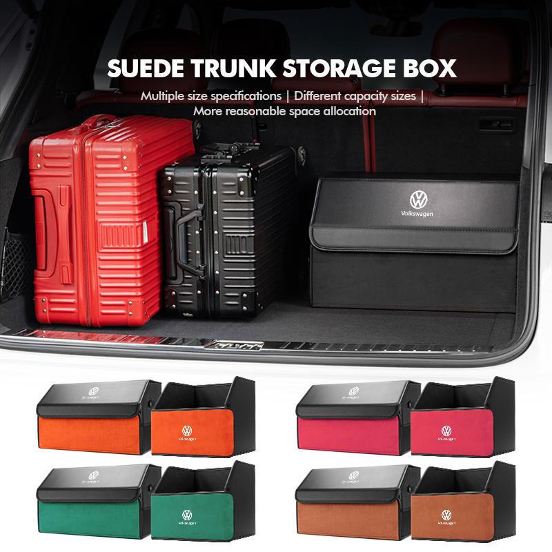 Car Trunk Organizer Box Tailbox Stowing Tidying Storage Bag For Volkswagen VW Scirocco Passat Polo B5 B6 B7 CC Tiguan Sharan