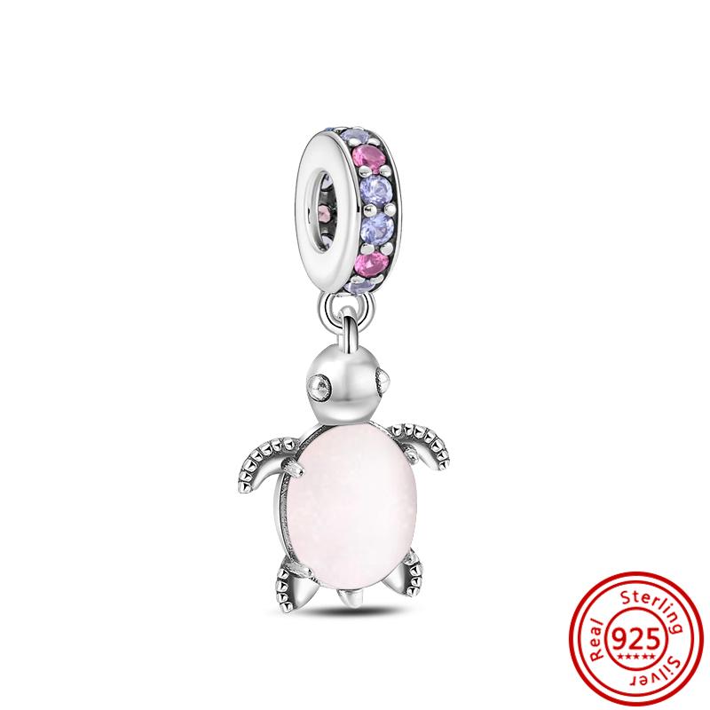 92 Стиль 925 Серебряная Звезда Луна Солнце Снежинка Растение Перо Сердце Тонкие Бусины Паве Подходит Оригинальные Подвески Браслет DIY Ювелирные Изделия