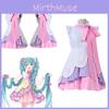 Милый и прекрасный косплей-костюмный набор Hatsune Miku длинные волосы принцесса
