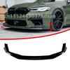 Для 2021-2024 BMW F90 M5 LCI Седан 4-дверный M5 Competition Передний бампер Спойлер Губа Под карбон Глянцевый черный Защита Разделитель