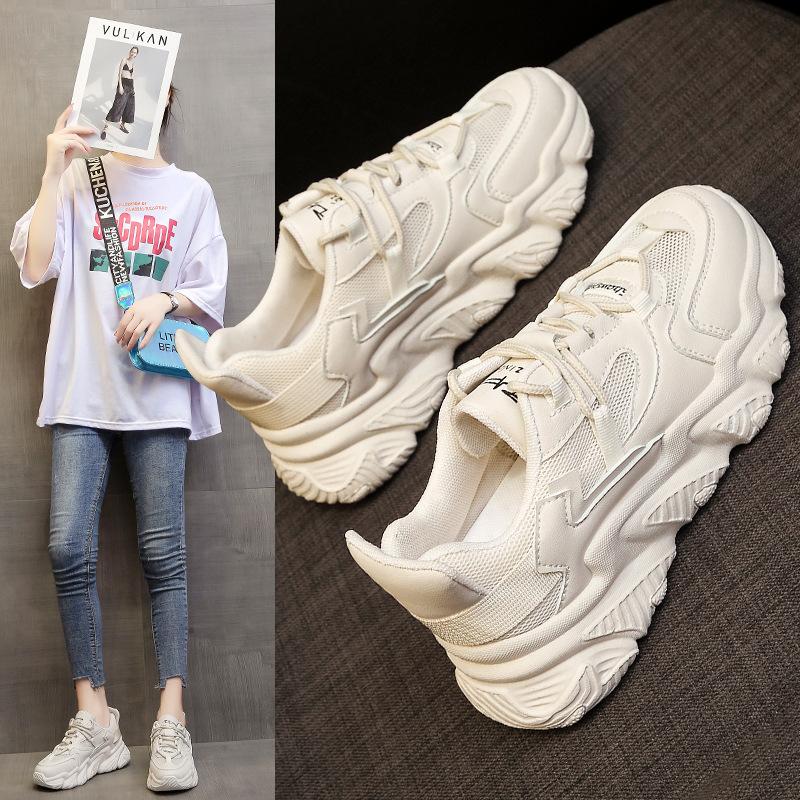 Туфли на платформе Белые кроссовки Женские спортивные повседневные туфли Удобная женская обувь Вулканизированные туфли Женские кроссовки Zapatos Para Mujer