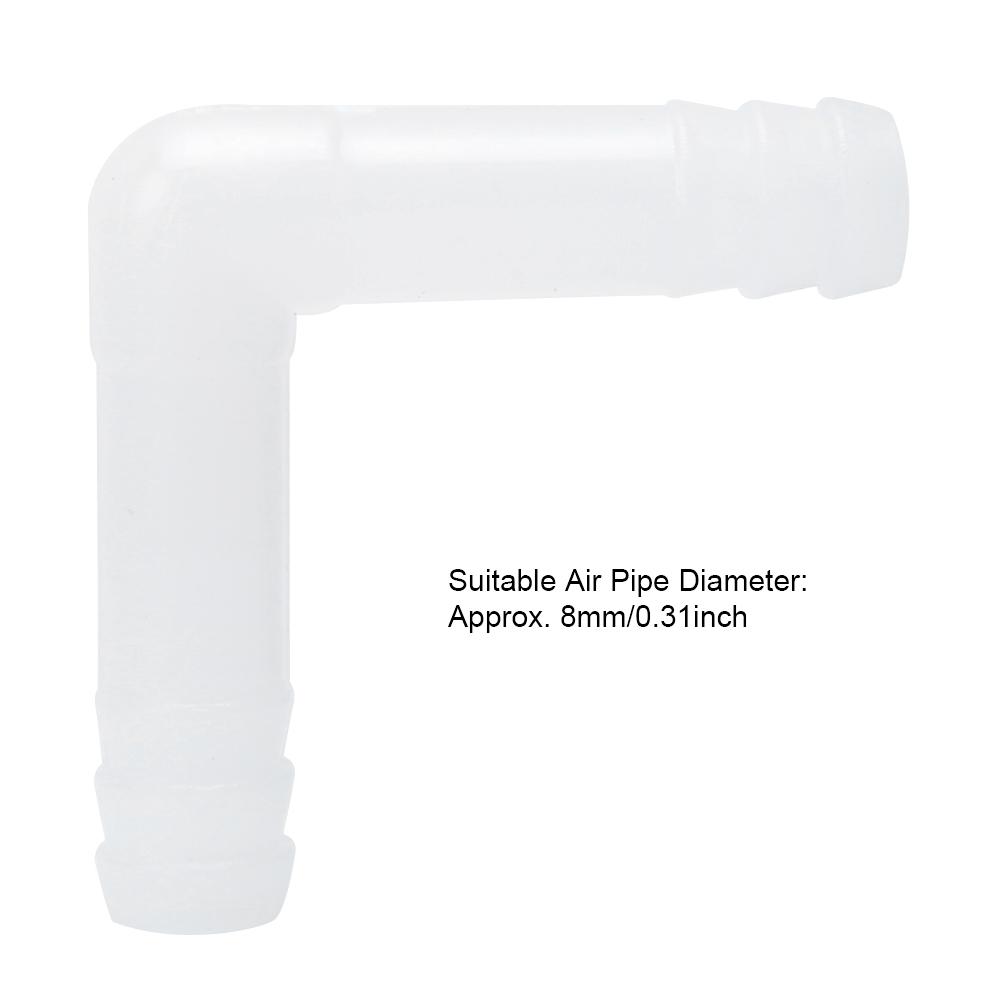 10PCS/Lot ABS Aquarium Air Tube Bend Head Connector Air Flow Control Valve Fish Tank Oxygen Pump