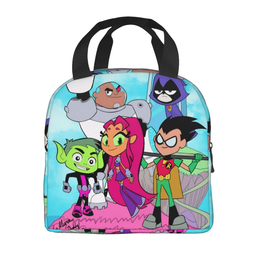 Ланч-бокс Подростки Teen Titans Go Зверобой Мерч Контейнер для обеда Новое поступление Термосумка Ланч-бокс для путешествий