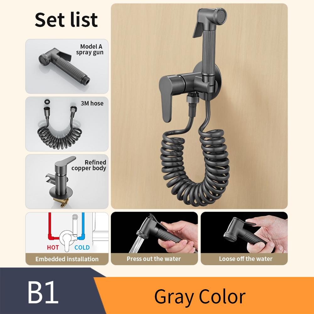 Настенный латунный смеситель для биде с горячей и холодной водой, водопроводный кран, смеситель для душа, смеситель для биде, окрашенный в белый цвет 811586