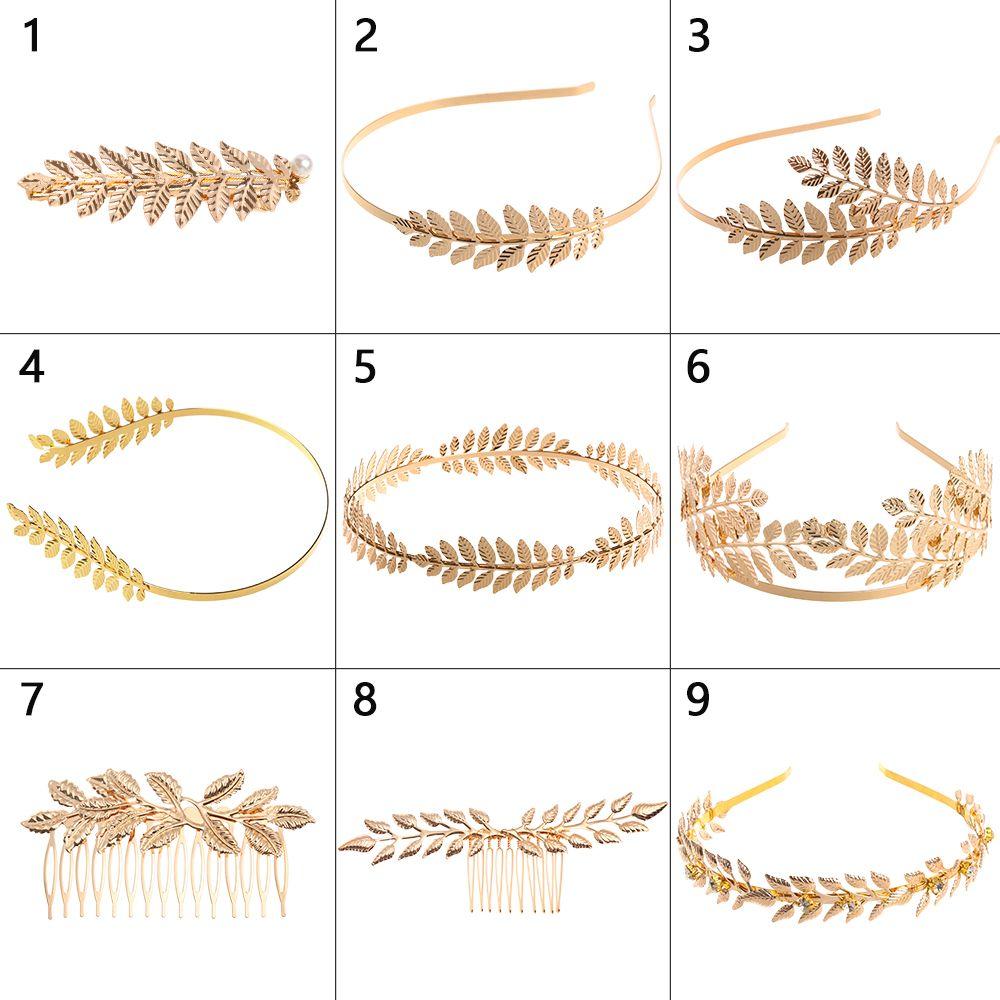 Retro Hair Combs Hair Jewelry Wedding Hair Crown Hair Hoop Leaves Hair Bands Bride Headbands