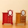 Vintage Miniature Dressing Table 1:12 Scale Doll House Furniture with Simulation Details for Doll House Enthusiasts