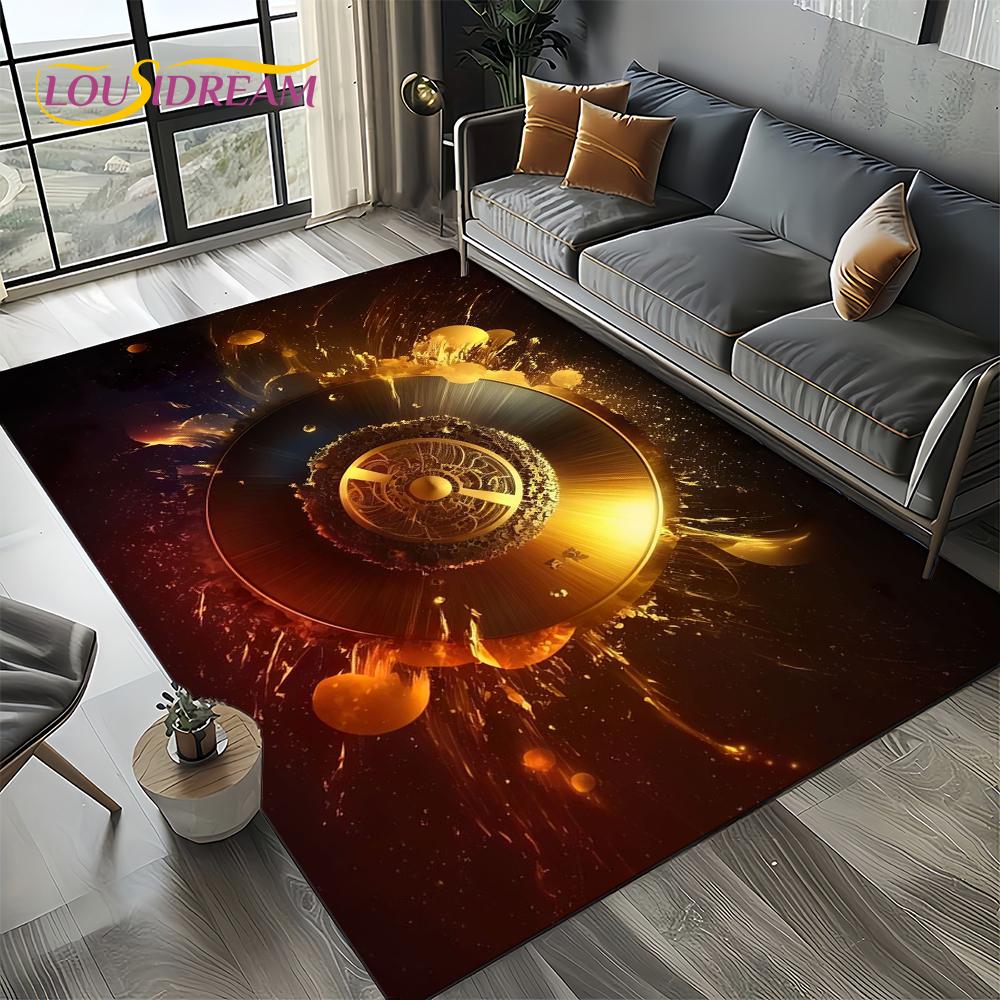 Нота Музыка Красочный Музыкальный Стан Мультяшный Ковер Мечты Коврик для Гостиной Спальни Дома Украшение Дивана, Детский Нескользящий Напольный Коврик