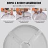 Fire Pit Spark Screen Round 27", Reinforced Heavy Duty Steel Metal Cover, Outdoor Firepit Lid, Easy-Opening Top Screen Covers Round with Ring Handle