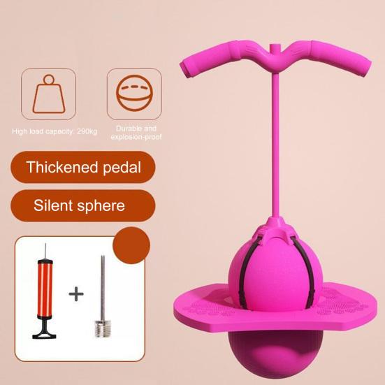 Игрушка Прыгающий мяч хоппер для детей и взрослых, Прыгающий мяч с ручкой, Детская игра для тренировки баланса, Фитнес, Веселые упражнения