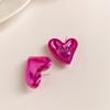 Серьги в форме сердца Акриловые серьги-подвески Модные серьги-гвоздики для девочек