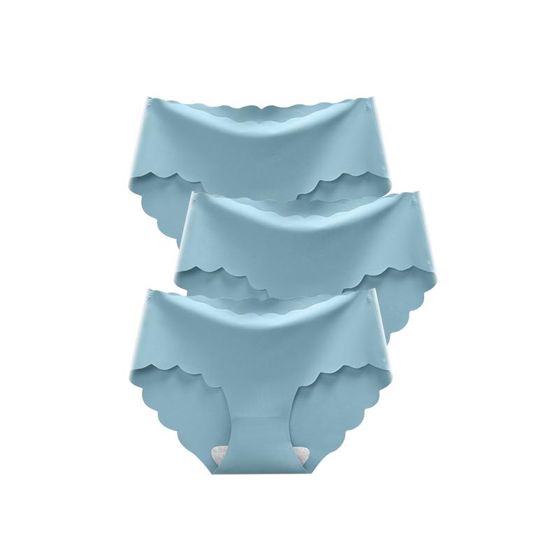 Women's Seamless Panties Sexy Lingerie Underwear 3Pcs/Set For Female Shorts Women Briefs Underpanties Panty Plus Size Pink M-2XL