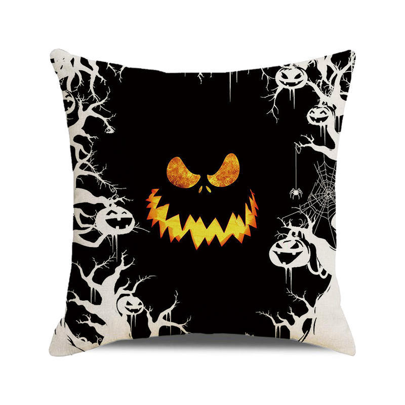 Хэллоуин Летучая мышь Ворона Тыква с принтом Чехлы для подушек для дома Гостиная Украшение дивана Пледы Наволочки