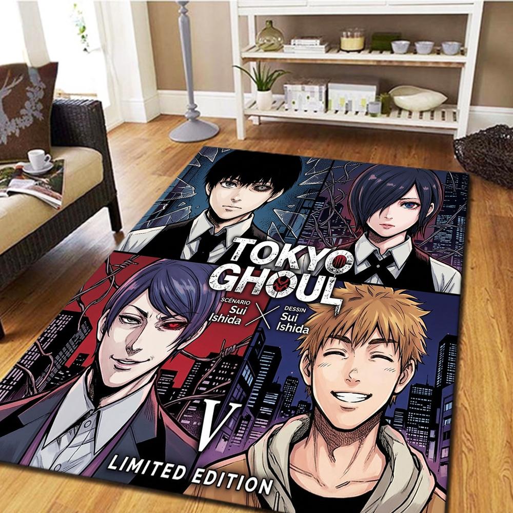 Tokyo Ghoul Living Room Bedroom Carpet, Cool Home Decor Movie & Play Floor Mat -HE70