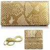 [SakuraZen] Golden Snake Musou Snake Leather Money Luck Wallet, Python Long Wallet, Full Snake Leather Wallet, Made In Japan, Men's, Genuine Leather,