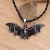 Punk Jewelry Halloween Men"s Vintage Bat Necklace Metal Bat Necklace Pendant