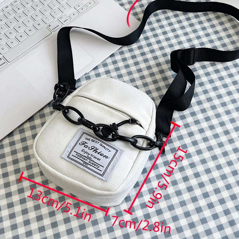 Женская маленькая холщовая сумка через плечо, вельветовая цепочка, дизайнерская сумка для девочки-подростка, сумка через плечо, симпатичная женская сумка-тоут