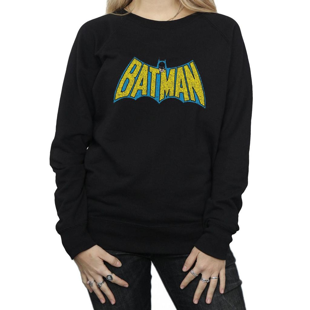 DC Comics Womens/Ladies Batman Crackle Logo Sweatshirt