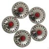 5x Flower Tack Snap Studs Buttons NO-SEW Leathercraft Jeans 30mm #2