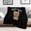 Yorkie Mom Throw Blanket Plush Fuzzy Cozy Blanket for Couch Sofa