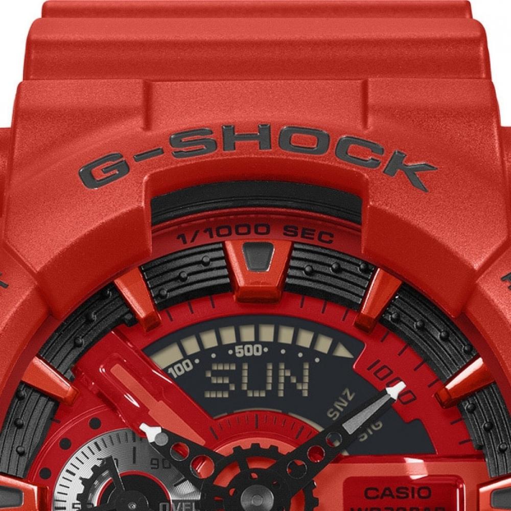 CaSio G Shock Men S Watch Iconic Red Ga 110rrb 4ajf