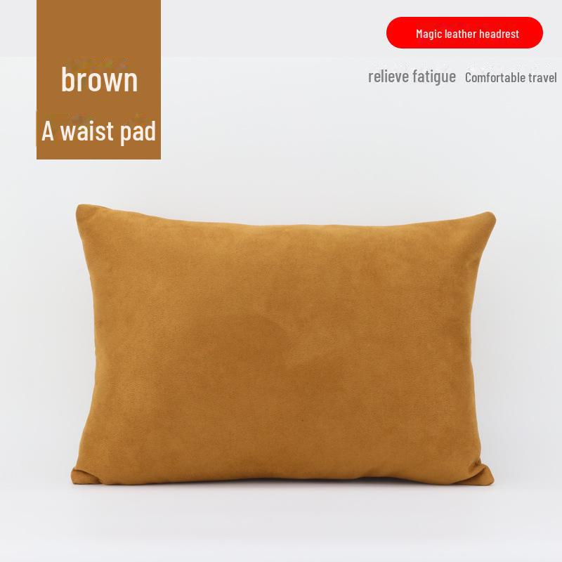 Комплект подушек для шеи и талии из замши для автомобиля