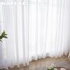 1PC NAPEARL 10-20% Blackout French Style Fresh Wave Bottom Lace Sheer Curtain for Living Room Bedroom Balcony Home Decor