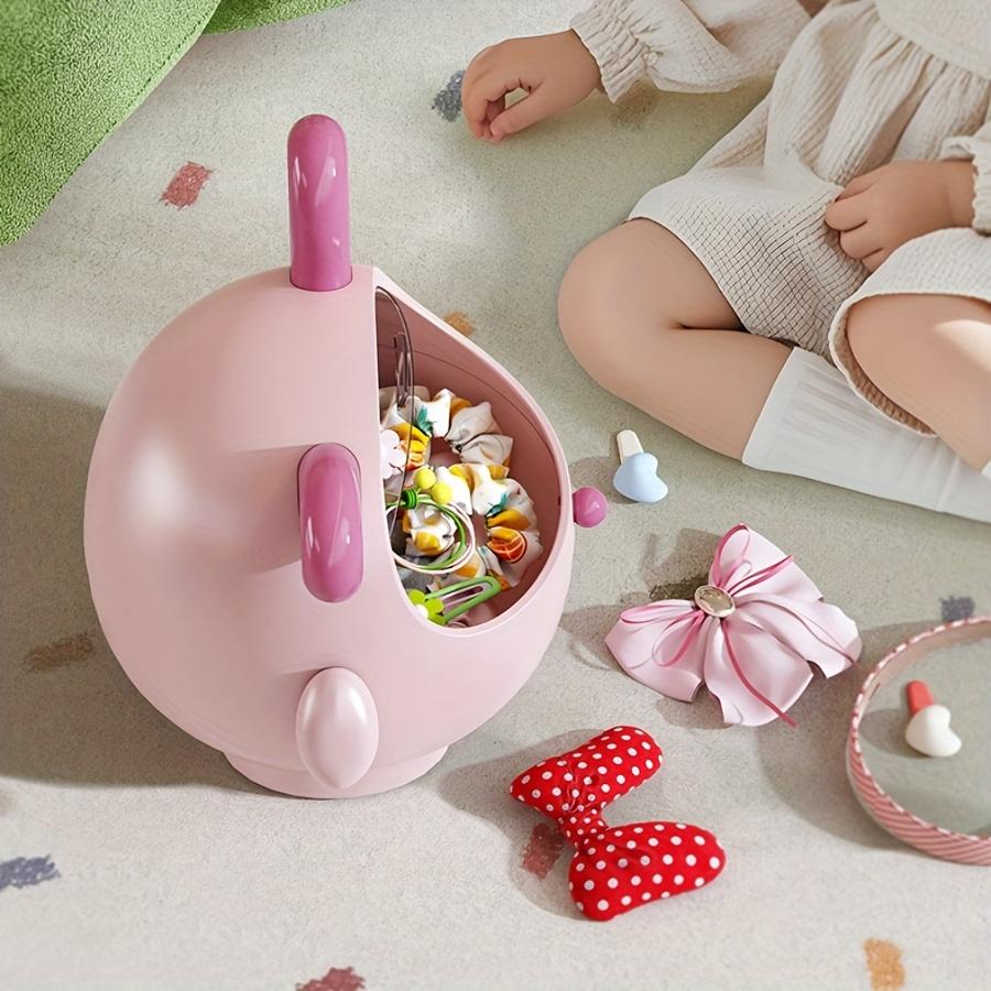Милая косметическая коробка-органайзер в форме кролика - Многофункциональный кейс для демонстрации макияжа с хранилищем для ювелирных изделий и помад