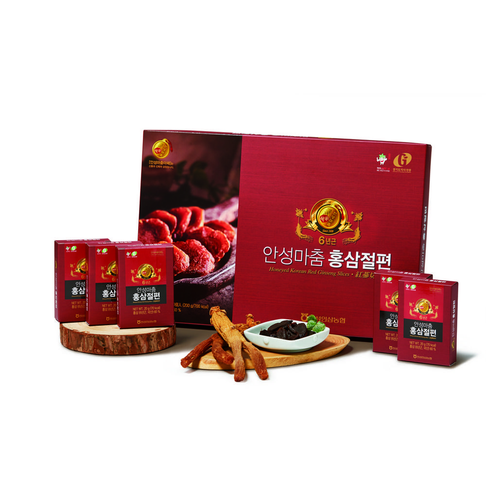 Anseong Matchum Red Ginseng Slices 20g × 10 pcs 20g