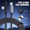 Right Angle 100W Super Charging Cable 90 Degree Data Transfer Cables Portable Type C Cable