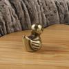 Mini Ducks Brass Decorative Figurines Kawaii Duck Pet Animal Desk Decoration Home Decor Copper States Sculptures Souvenir