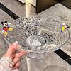 Transparent Water Ripple Fruit Plate: Stylish Snack and Candy Dish for Coffee Table