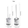 Wall-mounted Toilet Brush And Holder Set For Bathroom Flexible Toilet Bowl Brush Head With Soft Bristle For Effective Cleaning Bathroom Accessories