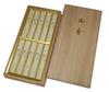 Shorindo Incense Tea 10 Paulownia Box Sticks, Flowers, Pieces,