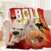 Cartoon B-Bolt Movie DSN Blanket Blanket for Couch Sofa Travel Home Picni Flannel Blanket birthday gift Warm Comfortable