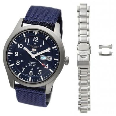 Набор из 5 SNZG11K1 и Seiko 5 подлинных военных 22 мм металлических ремней [Наборный продукт] [Seiko Import] [Повторно импортированный продукт] 2 предмета