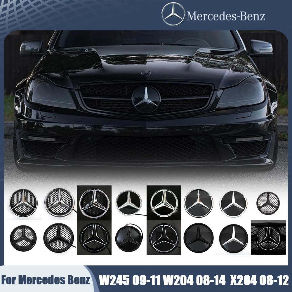 FCUI6 Car Front Grill Logo Light Mirror Face LED Badge For Mercedes Benz 08-14 B-Class W245 B180 C-Class W204 C200 C250 C300 GLK-Class