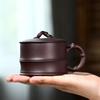 Оригинальная ручная работа Исинская Цзыша Фиолетовая глина Чашка с бамбуковым узлом, Маленькая емкость Чашка мастера для чая Кунг-фу для личного использования